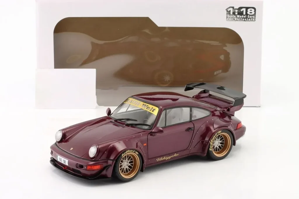 车型 1:18 Porsche 911 (964) RWB Rauh-Welt Hekigyoku 年 2022 紫色 Solido