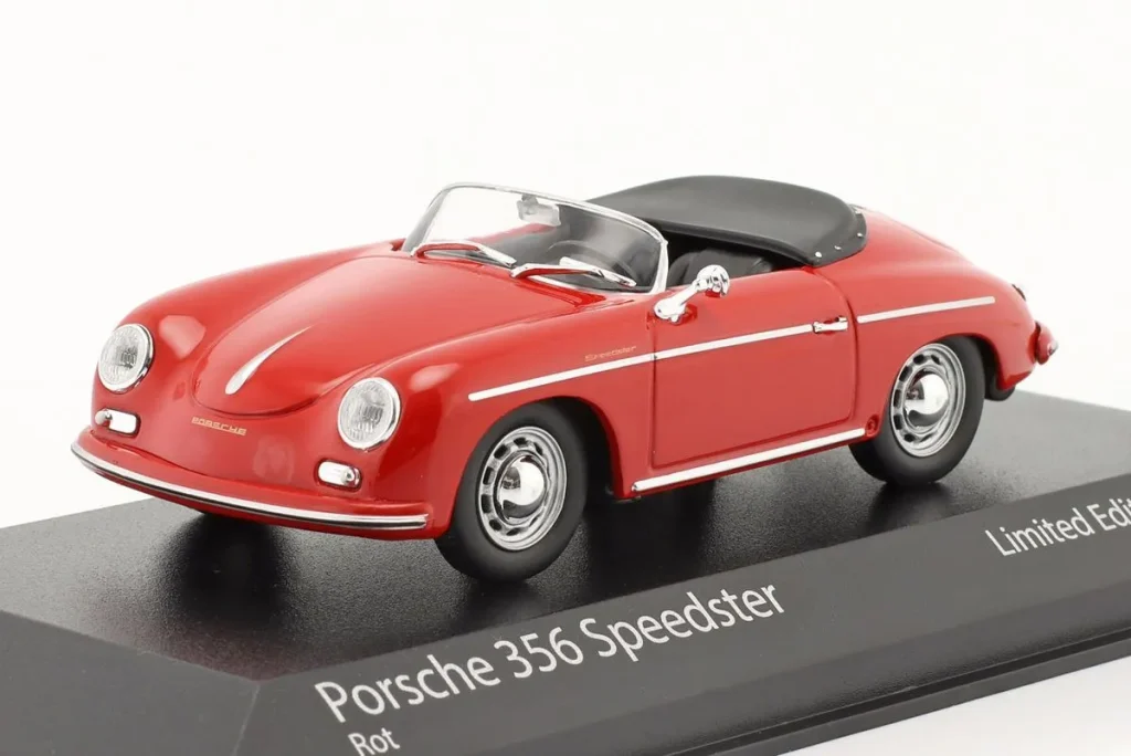 Model 1:43 Porsche 356 Speedster year 1956 red Minichamps