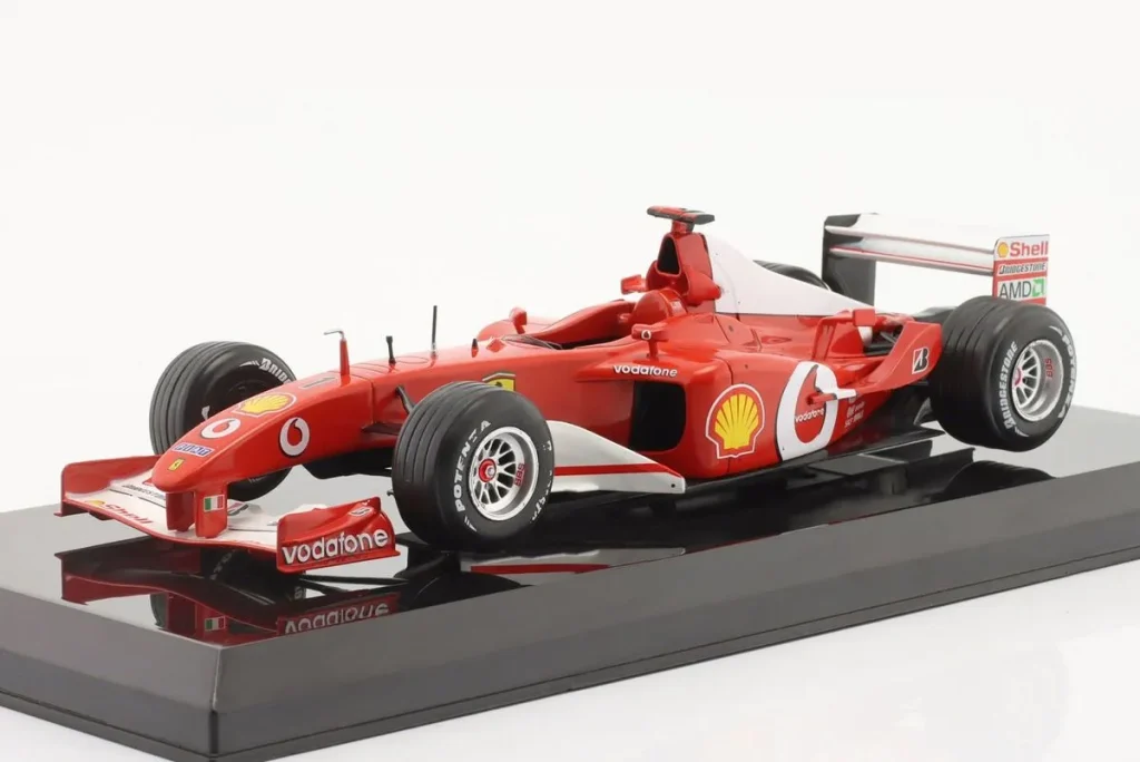 车型 1:24 Ferrari F2002 #1 Michael Schumacher 一级方程式世界冠军年 2002 Premium Collectibles