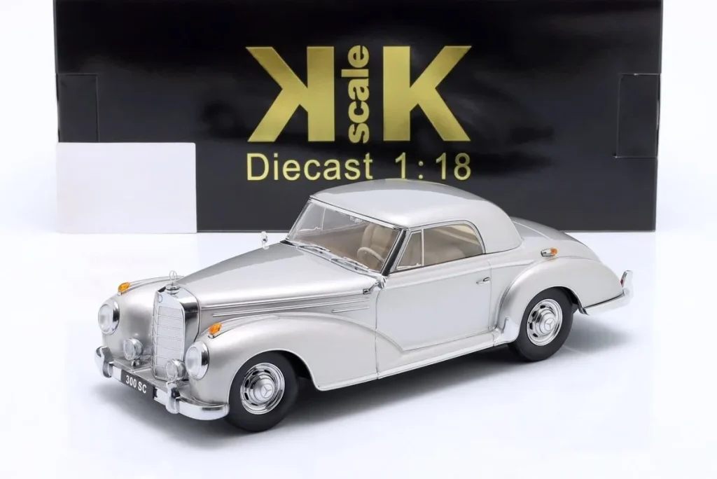 车型 1:18 Mercedes-Benz 300 SC Coupe (W188) 年 1955 银色 KK-Scale