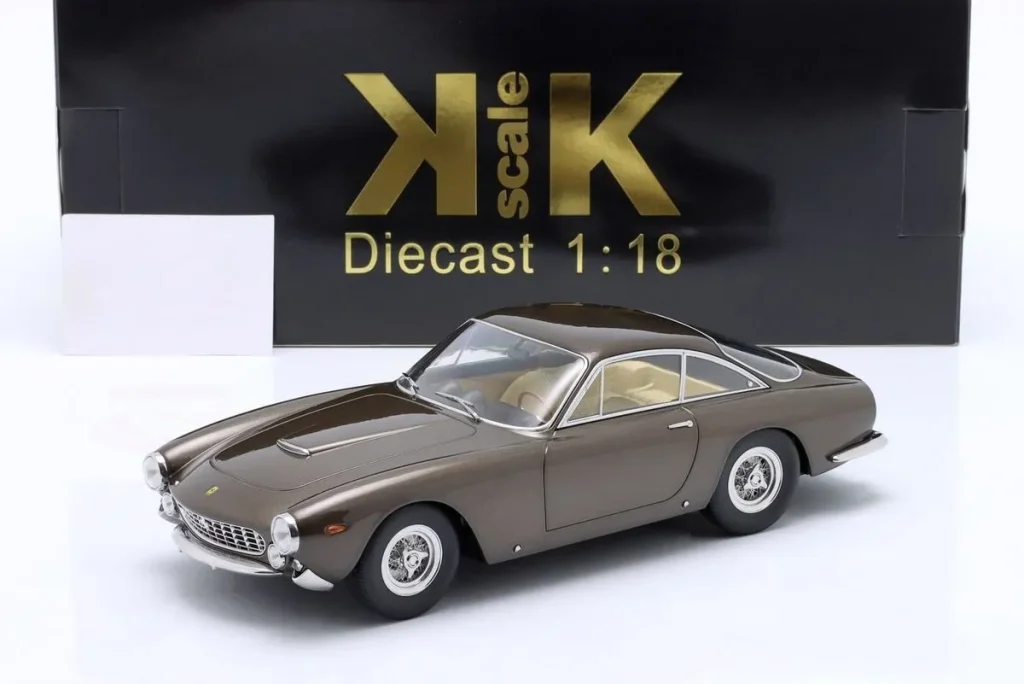 โมเดลรถ 1:18 Ferrari 250 GT Lusso Steve McQueen personal car of Steve McQueen ปี 1962 สีน้ำตาลเมทัลลิก KK-Scale