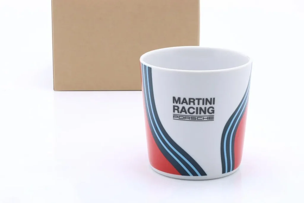 souvenir Porsche Martini Racing Espresso Sammlertasse Nr. 3 white / blue / red
