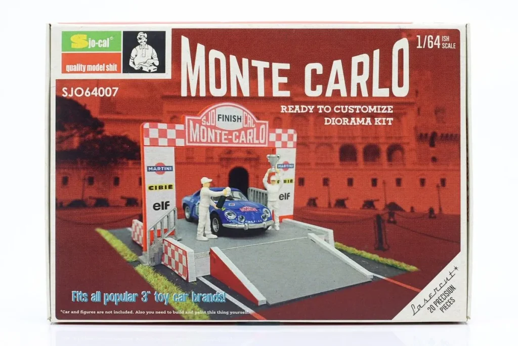 场景模型 1:64 Siegerehrung Diorama Rally Monte Carlo Sjo-Cal