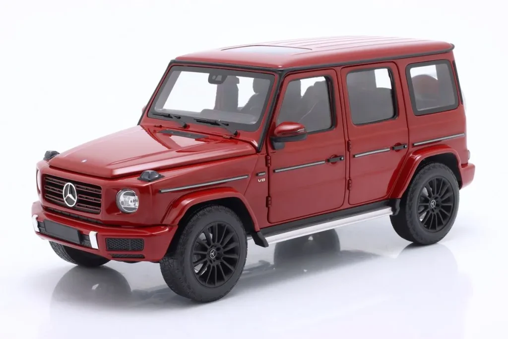 โมเดลรถ 1:18 Mercedes-Benz G-Klasse (W463) ปี 2020 สีแดง Minichamps