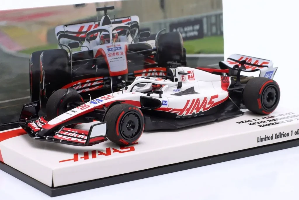 Model 1:43 Haas VF-22 #20 Kevin Magnussen Formula One year 2022 Minichamps