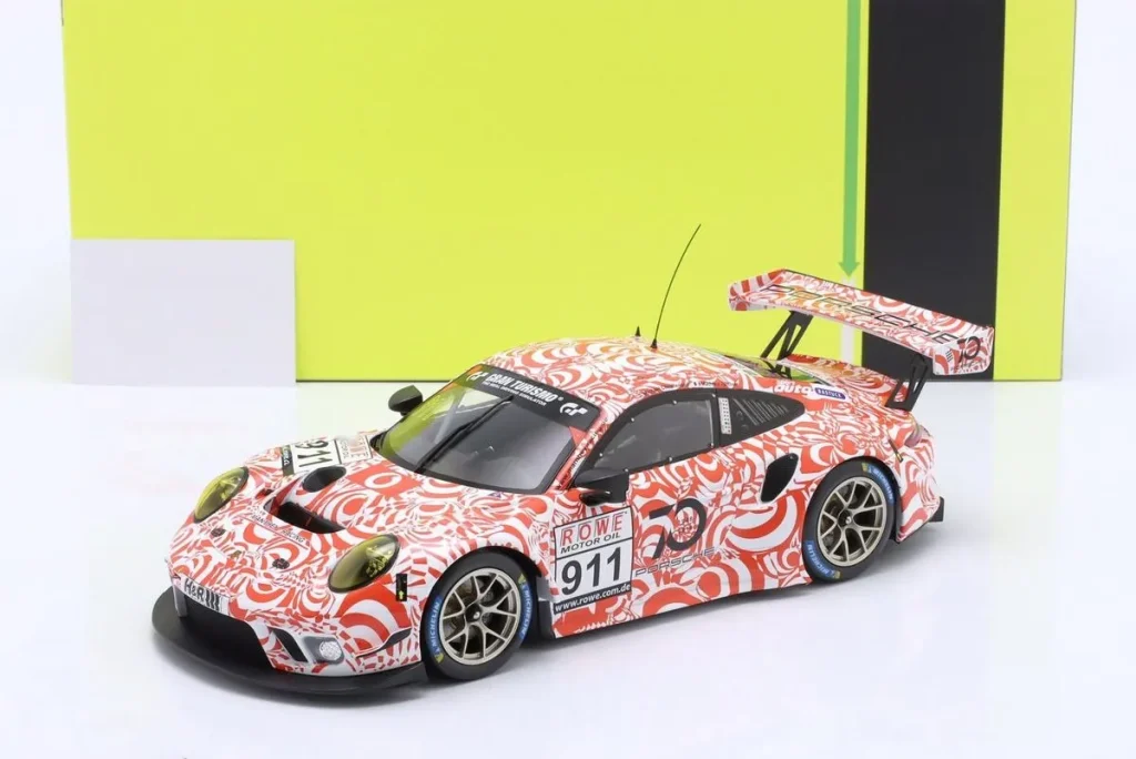 โมเดลรถ 1:18 Porsche 911 (991 II) GT3 R #911 Mathieu Jaminet, Michael Christensen VLN เนือร์บวร์กริง ปี 2018 Ixo