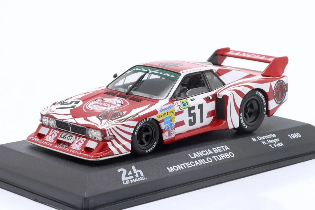 车型 1:43 Lancia Beta Monte Carlo Turbo #51 Hans Heyer, Bernard Darniche, Teo Fabi 24 小时勒芒年 1980 Altaya