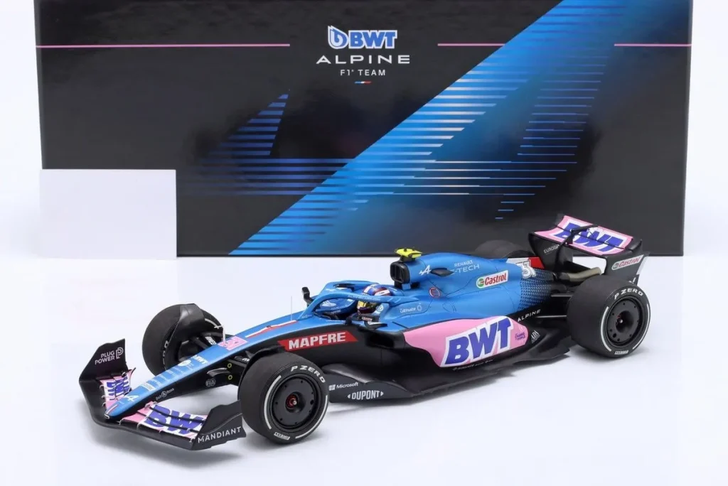โมเดลรถ 1:18 Alpine A522 #31 Esteban Ocon อันดับ 7 Australien GP ฟอร์มูล่าวัน ปี 2022 Minichamps 147220331