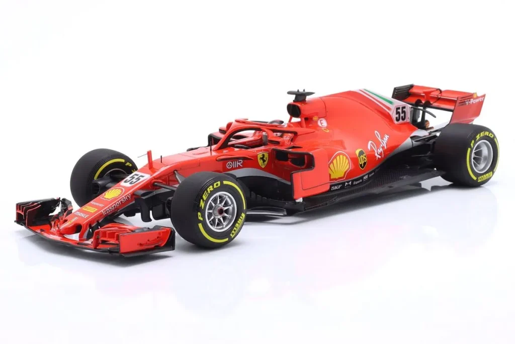 车型 1:18 Ferrari SF71H #55 Carlos Sainz Jr. 一级方程式年 2021 BBR Models