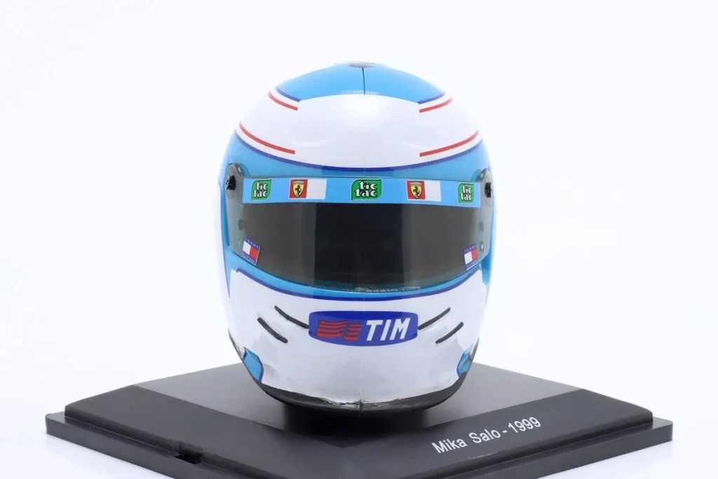 หมวกนักแข่งจำลอง 1:5 Ferrari F399 #3 Mika Salo ฟอร์มูล่าวัน ปี 1999 Spark