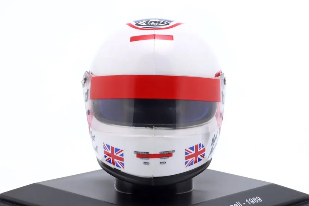 หมวกนักแข่งจำลอง 1:5 Ferrari 640 #27 Nigel Mansell ฟอร์มูล่าวัน ปี 1989 Spark