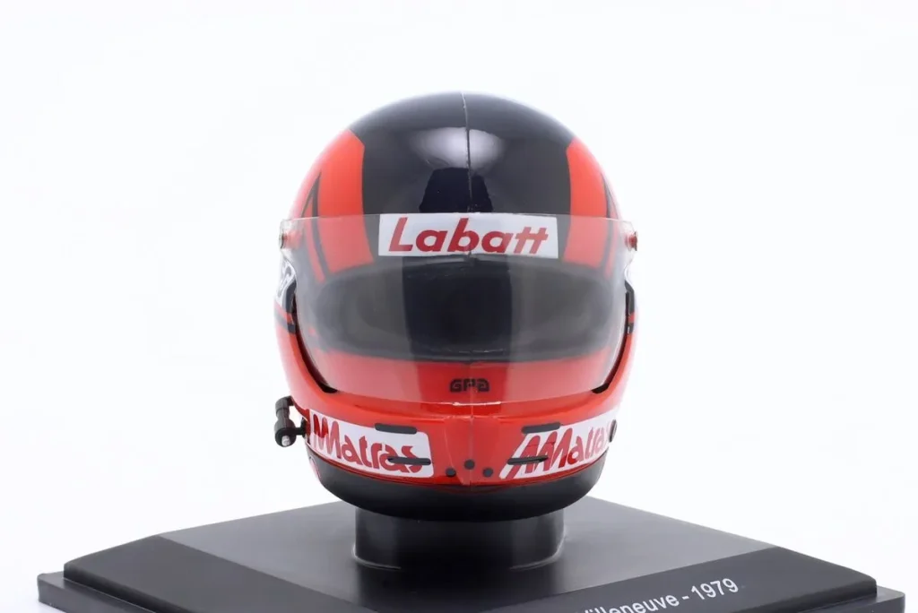 หมวกนักแข่งจำลอง 1:5 Ferrari 312T4 #12 Gilles Villeneuve ฟอร์มูล่าวัน ปี 1979 Spark