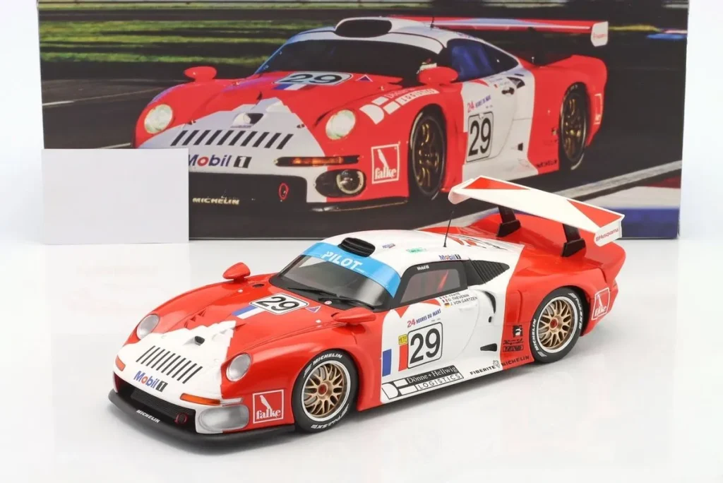 โมเดลรถ 1:18 Porsche 911 GT1 #29 Jürgen von Gartzen, Olivier Thévenin, Alain Ferté 24 ชั่วโมง เลอมังส์ ปี 1997 WERK83