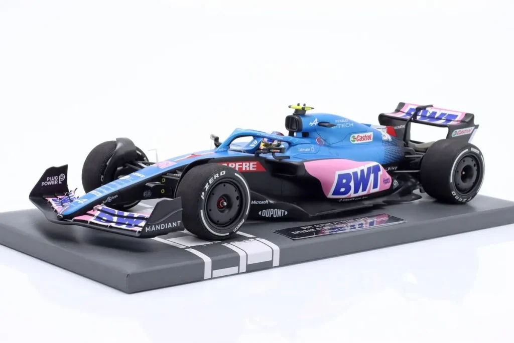 โมเดลรถ 1:18 Alpine A522 #31 Esteban Ocon อันดับ 7 Australien GP ฟอร์มูล่าวัน ปี 2022 Minichamps 117220331