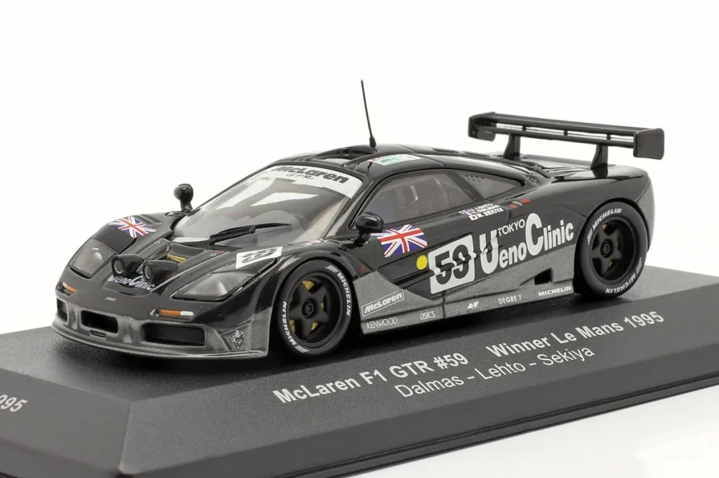 Model 1:43 McLaren F1 GTR #59 Yannick Dalmas, JJ. Lehto, Masanori Sekiya winner 24h LeMans year 1995 Ixo