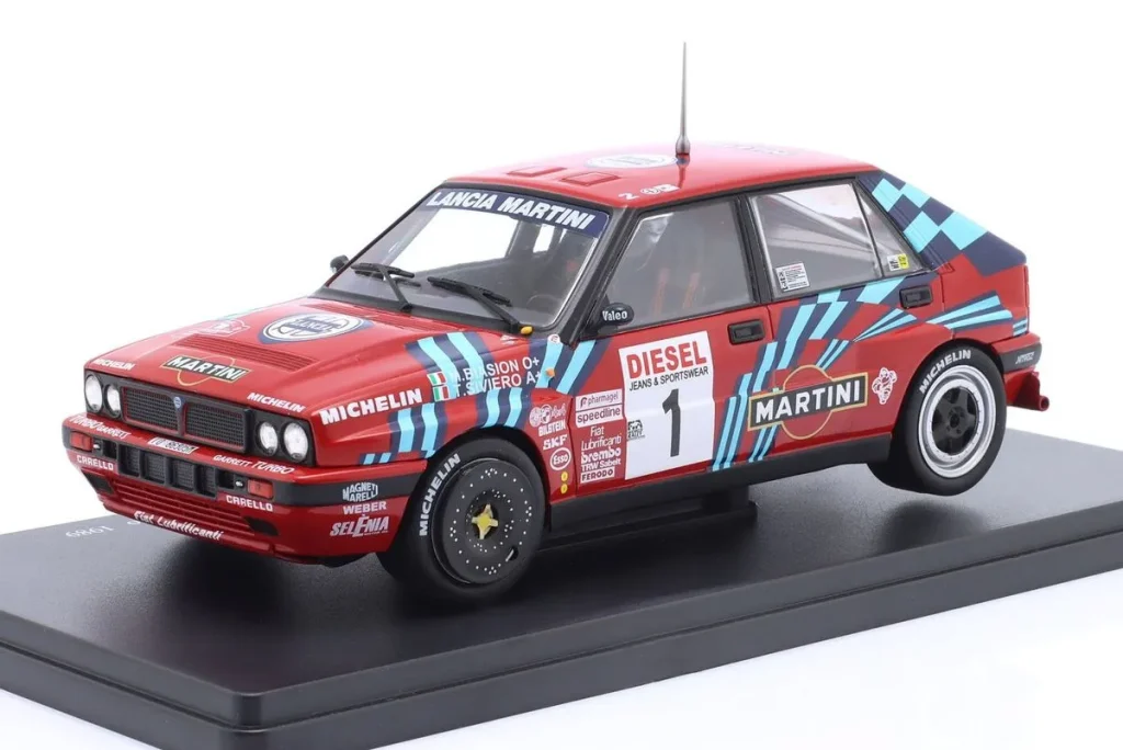 车型 1:24 Lancia Delta Integrale 16V #1 Miki Biasion, Tiziano Siviero 冠军拉力赛 SanRemo 年 1989 Altaya