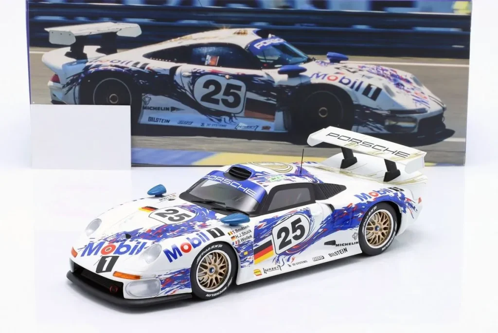 车型 1:18 Porsche 911 GT1 #25 Hans-Joachim Stuck, Bob Wollek, Thierry Boutsen 排名 2 24h LeMans 年 1996 WERK83
