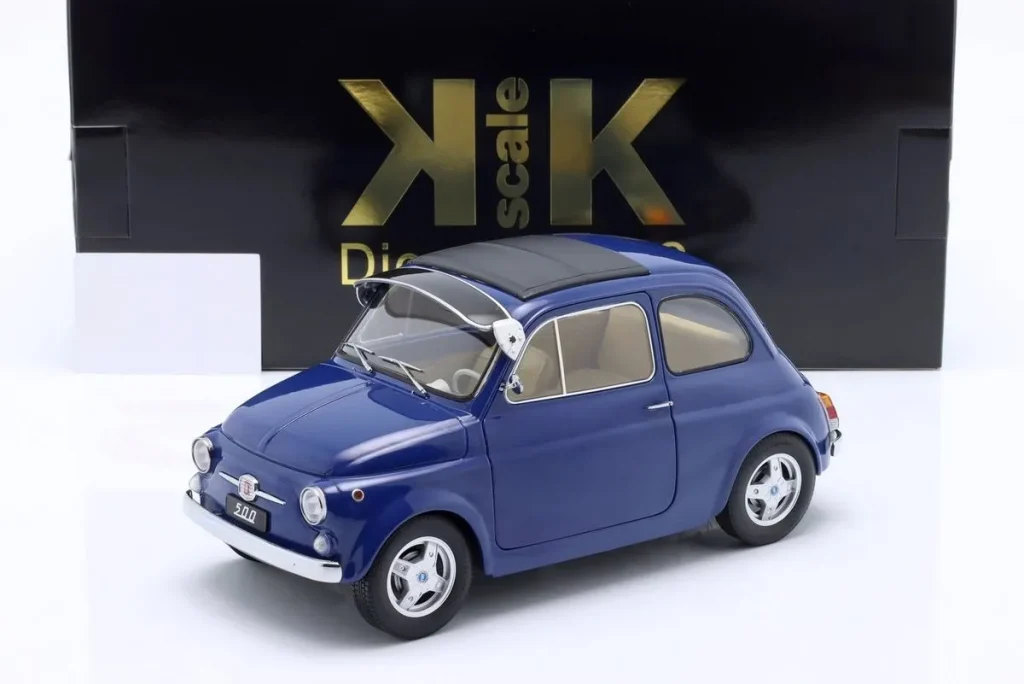 车型 1:12 Fiat 500 F Custom 含 abnehmbarem Dach 年 1968 蓝色 KK-Scale