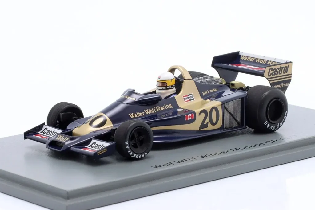 โมเดลรถ 1:43 Wolf WR1 #20 Jody Scheckter ผู้ชนะ Monaco GP ฟอร์มูล่าวัน ปี 1977 Spark