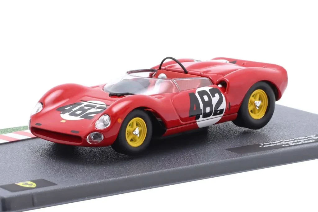 车型 1:43 Ferrari Dino 206P #482 Ludovico Scarfiotti 冠军 Cesana-Sestriere 年 1965 Altaya