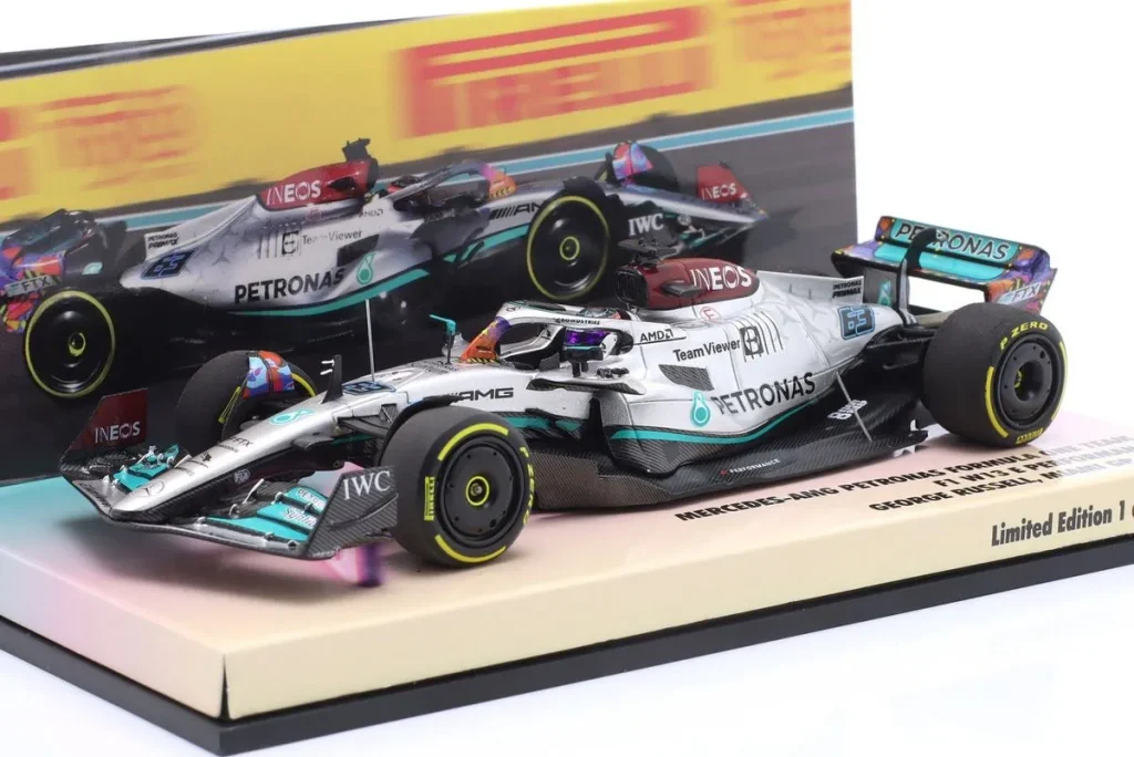 โมเดลรถ 1:43 Mercedes-AMG F1 W13 E Performance #63 George Russell ฟอร์มูล่าวัน ปี 2022 Minichamps 447220563