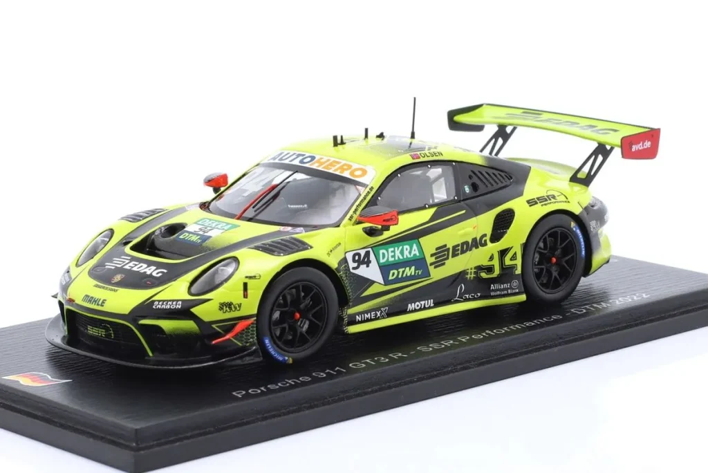 车型 1:43 Porsche 911 GT3 R #94 Dennis Olsen DTM 年 2022 Spark