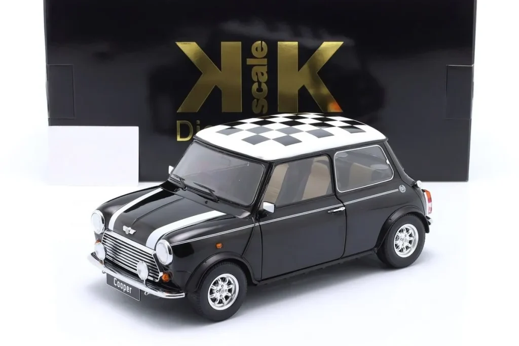 โมเดลรถ 1:12 Mini Cooper RHD “kariert” สีดำ / ขาว / kariert KK-Scale