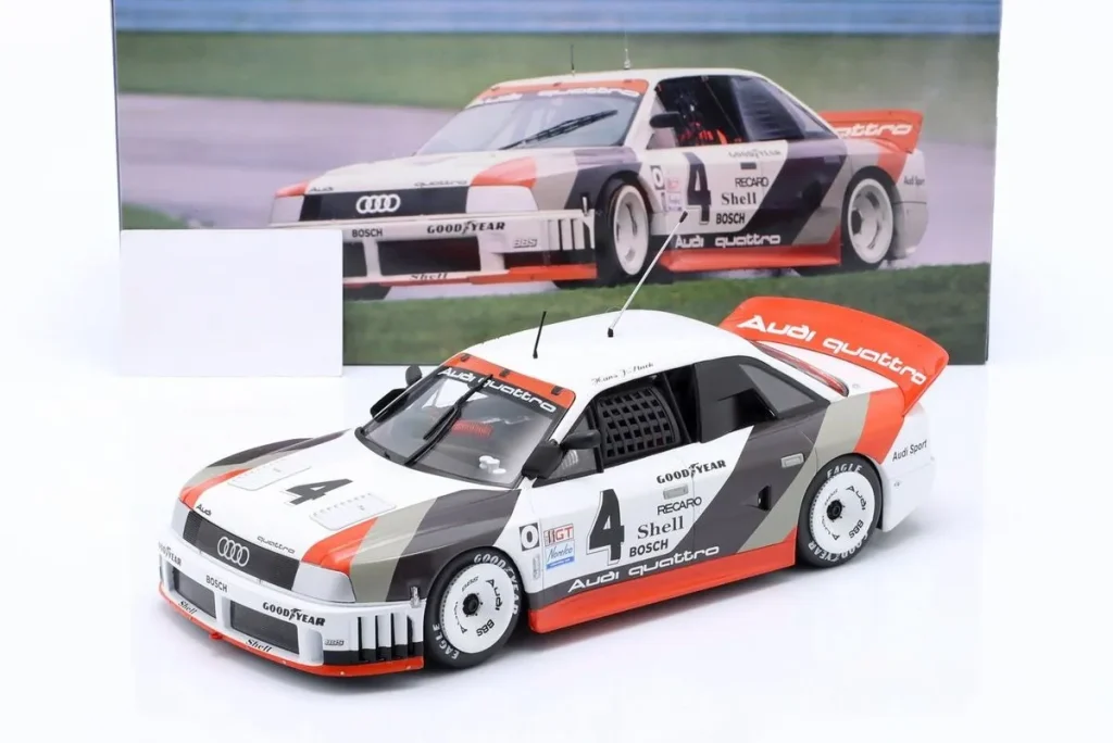 Model 1:18 Audi 90 IMSA GTO #4 Hans.Joachim Stuck winner Laguna Seca IMSA year 1989 WERK83
