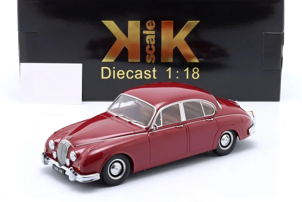 โมเดลรถ 1:18 Daimler 250 V8 LHD ปี 1962 สีแดง KK-Scale