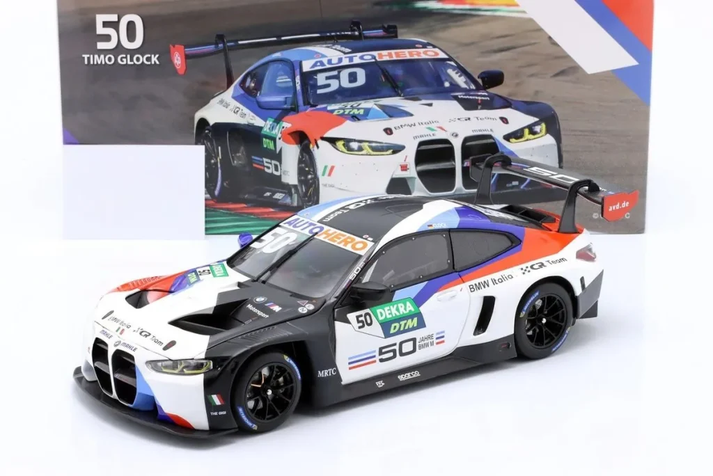 车型 1:18 BMW M4 GT3 #50 Timo Glock Imola DTM 年 2022 Minichamps