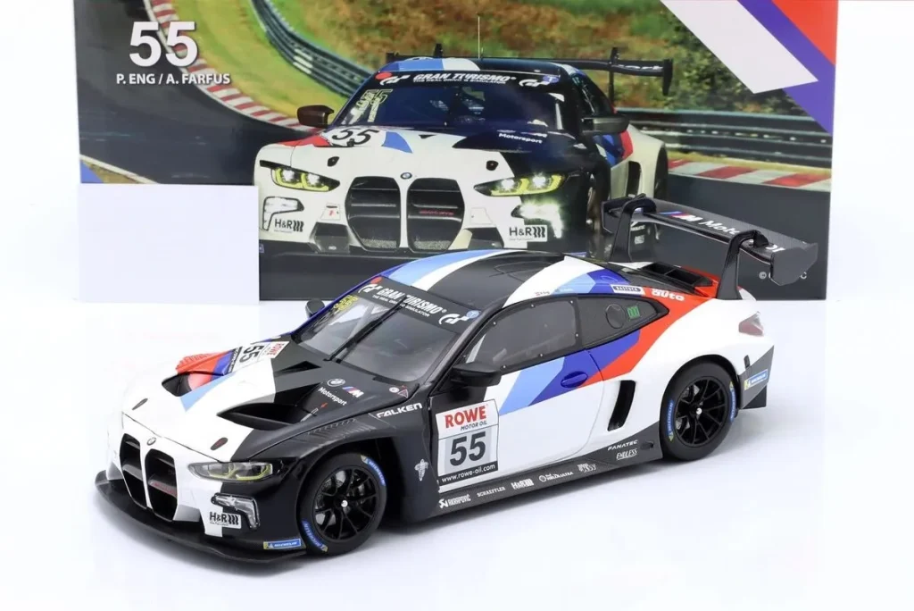โมเดลรถ 1:18 BMW M4 GT3 #55 Philipp Eng, Augusto Farfus 6h ADAC Ruhr-Pokal-การแข่งขัน ปี 2021 Minichamps
