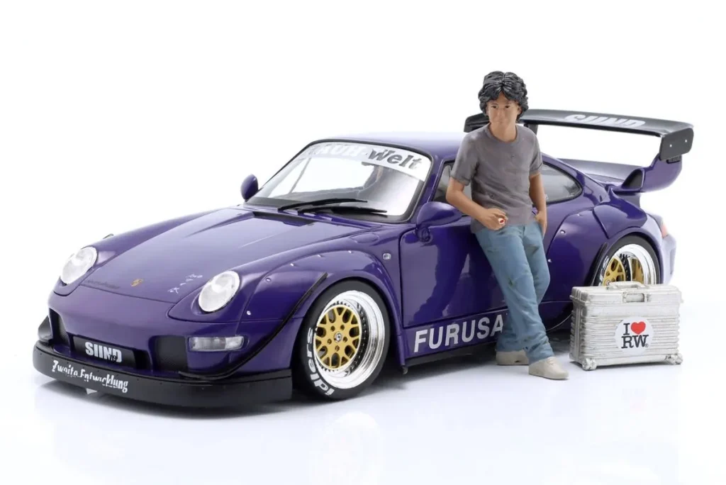 ฟิกเกอร์ 1:18 RWB-Legende Akira Nakai San / #2 พร้อม Kiste American Diorama