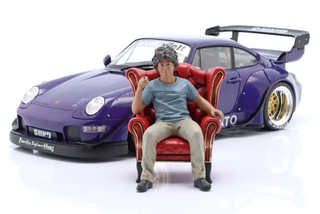 ฟิกเกอร์ 1:18 RWB-Legende Akira Nakai San / #1 พร้อม Sessel American Diorama