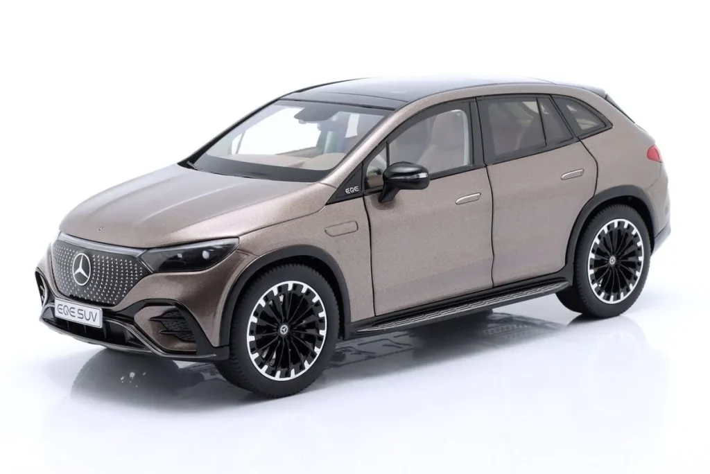 โมเดลรถ 1:18 Mercedes-Benz EQE SUV (X294) ปี 2023 สีน้ำตาลเมทัลลิก NZG