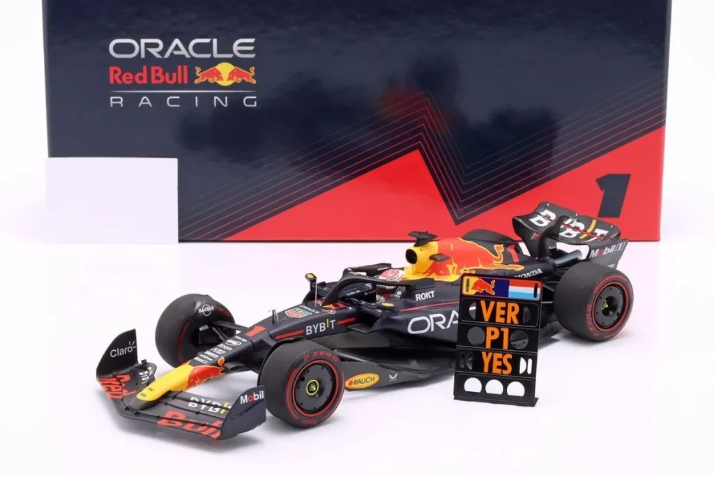โมเดลรถ 1:18 Red Bull Racing RB19 #1 Max Verstappen ฟอร์มูล่าวัน ปี 2023 Minichamps 113230101