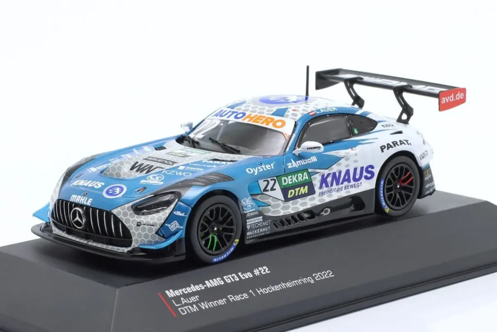 โมเดลรถ 1:43 Mercedes-AMG GT3 Evo #22 Lucas Auer DTM ปี 2022 Ixo
