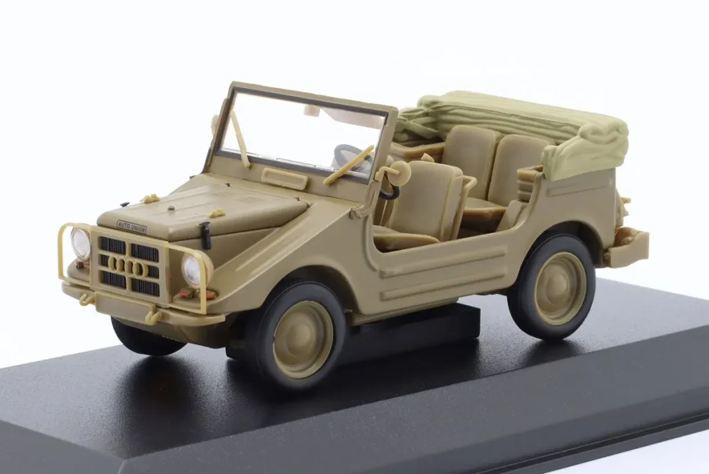 โมเดลรถ 1:43 DKW Munga ปี 1955 สี satin khaki-เทา Minichamps