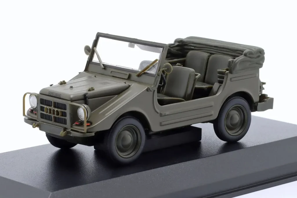 โมเดลรถ 1:43 DKW Munga ปี 1955 สี satin เขียว Minichamps