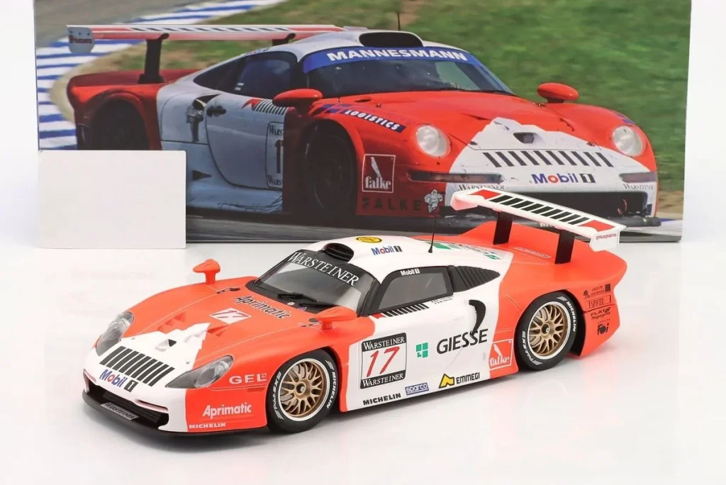 โมเดลรถ 1:18 Porsche 911 GT1 #17 Emmanuel Collard, Mauro Baldi FIA GT Championship ปี 1997 WERK83