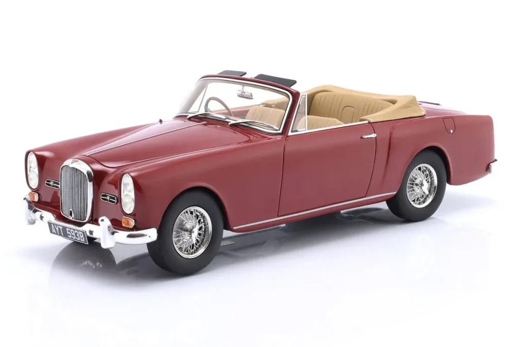 โมเดลรถ 1:18 Alvis TE21 DHC ปี 1963 สีแดงเมทัลลิก Cult Scale Models