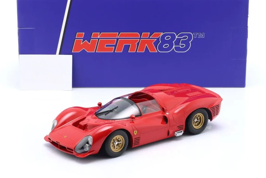 โมเดลรถ 1:18 Ferrari 330 P3 Spider ปี 1966 สีแดง WERK83