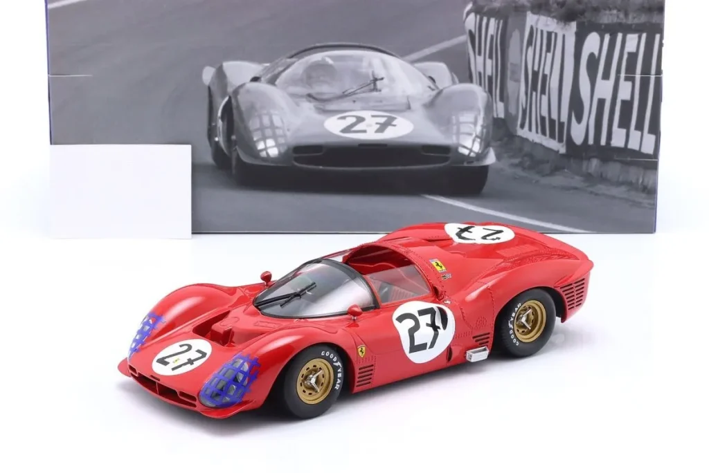โมเดลรถ 1:18 Ferrari 330 P3 Spider #27 Richie Ginther, Pedro Rodríguez 24 ชั่วโมง เลอมังส์ ปี 1966 WERK83