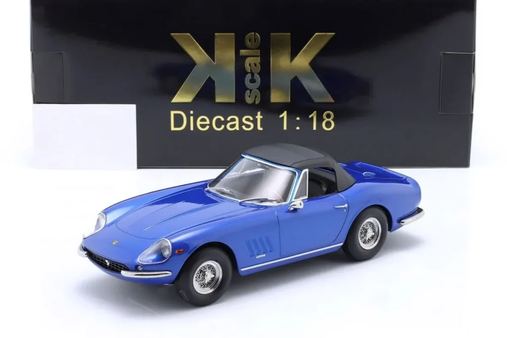 车型 1:18 Ferrari 275 GTB/4 NART Spyder 年 1967 金属蓝 KK-Scale