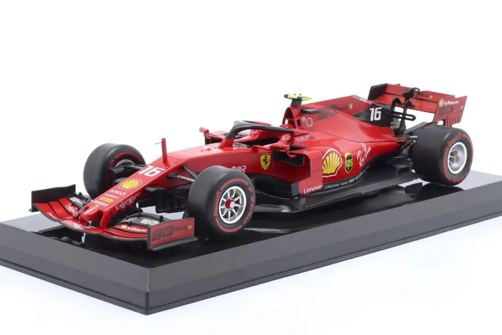 โมเดลรถ 1:24 Ferrari SF90 #16 Charles Leclerc ฟอร์มูล่าวัน ปี 2019 Premium Collectibles