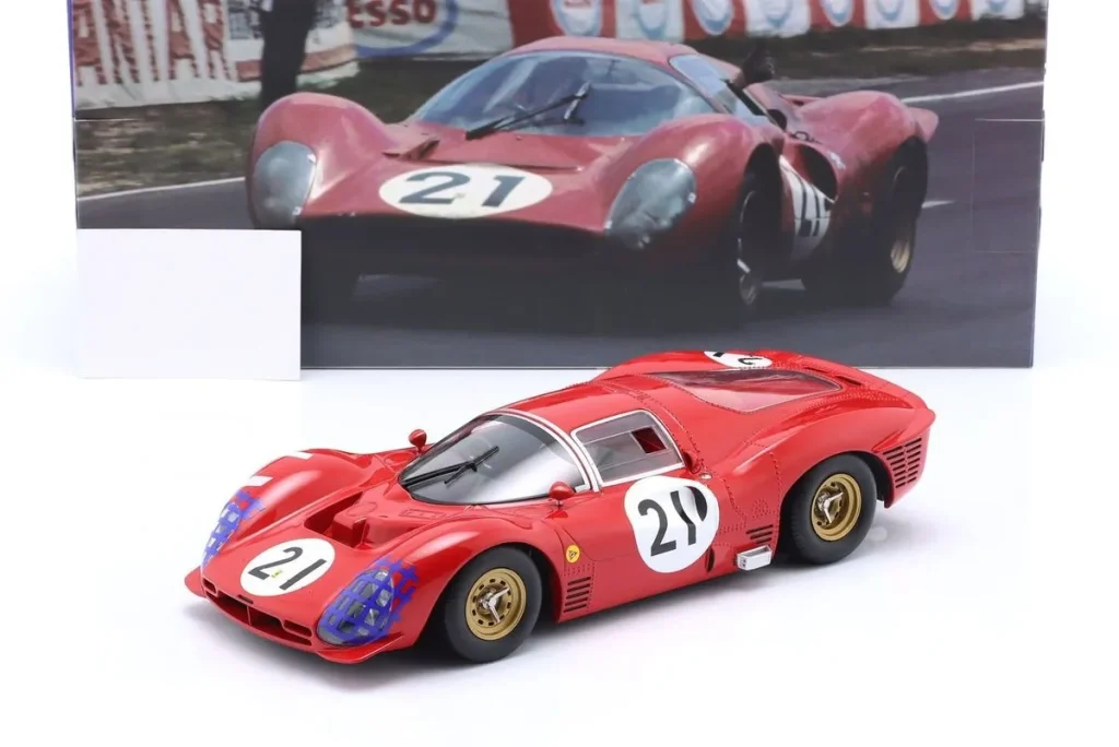 โมเดลรถ 1:18 Ferrari 330 P3 Coupé #21 Lorenzo Bandini, Jean Guichet 24 ชั่วโมง เลอมังส์ ปี 1966 WERK83 W18022001