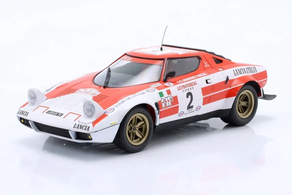 车型 1:18 Lancia Stratos HF #2 Jean-Claude Andruet, Michèle Espinosi-Petit (Biche) 冠军拉力赛 Tour de Corse 年 1974 Minichamps
