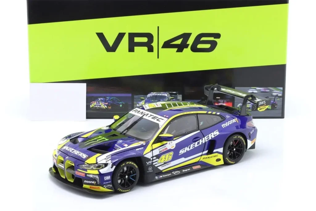 车型 1:18 BMW M4 GT3 #46 Valentino Rossi, Augusto Farfus, Maxime Martin 排名 6 24h Spa 年 2023 Minichamps