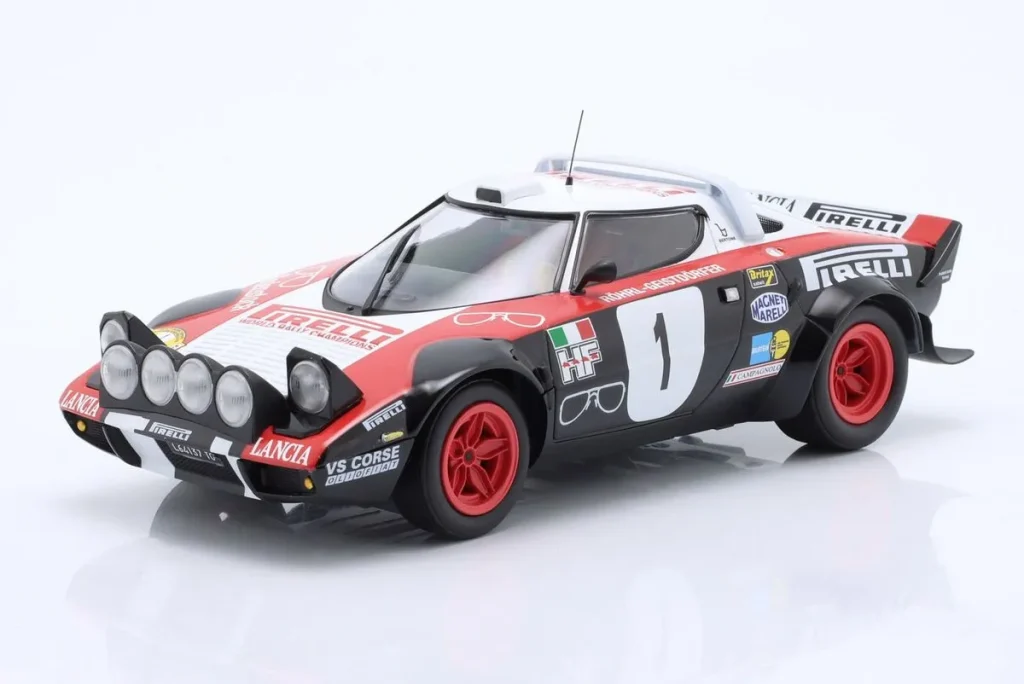 车型 1:18 Lancia Stratos HF #1 Walter Röhrl, Christian Geistdörfer 冠军 Internationale ADAC-Dynavit-Saarland 拉力赛年 1978 Minichamps