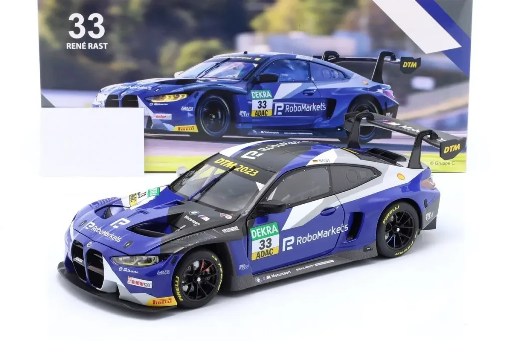 车型 1:18 BMW M4 GT3 #33 René Rast DTM 年 2023 Minichamps