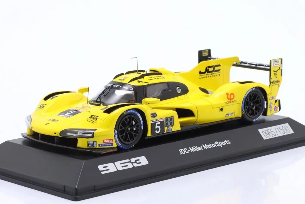 โมเดลรถ 1:43 Porsche 963 #5 Tijmen van der Helm, Mike Rockenfeller IMSA SportsCar Championship ปี 2023 Spark